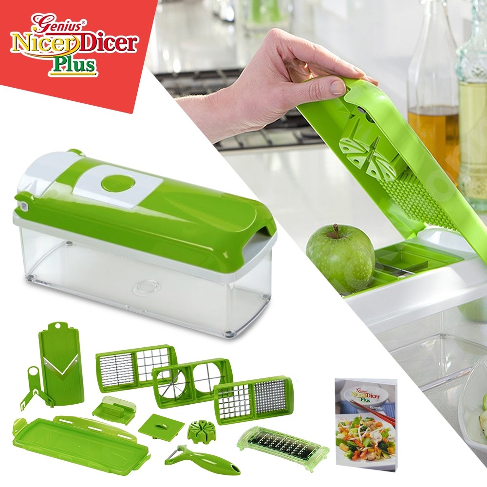 3-Blade Stainless Steel Nicer Dicer Plus Speedy Food Chopper – THELOOTSALE